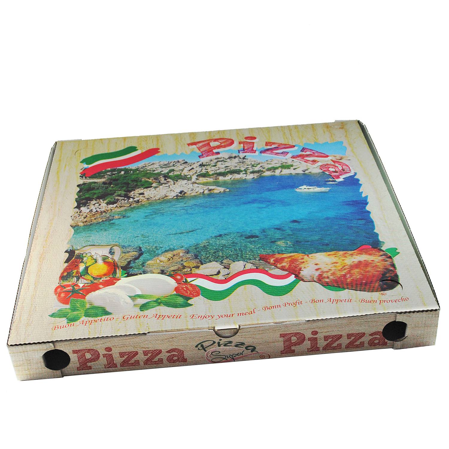 wx-71950-1 Pizzakarton aus Mikrowellpappe mit neutralem Motiv, 50 x 50 x 5 cm, 100 Stk. – Bild 1